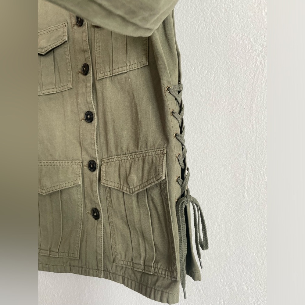 TORY BURCH Side Lace Up Field Jacket - Picture 4 of 8